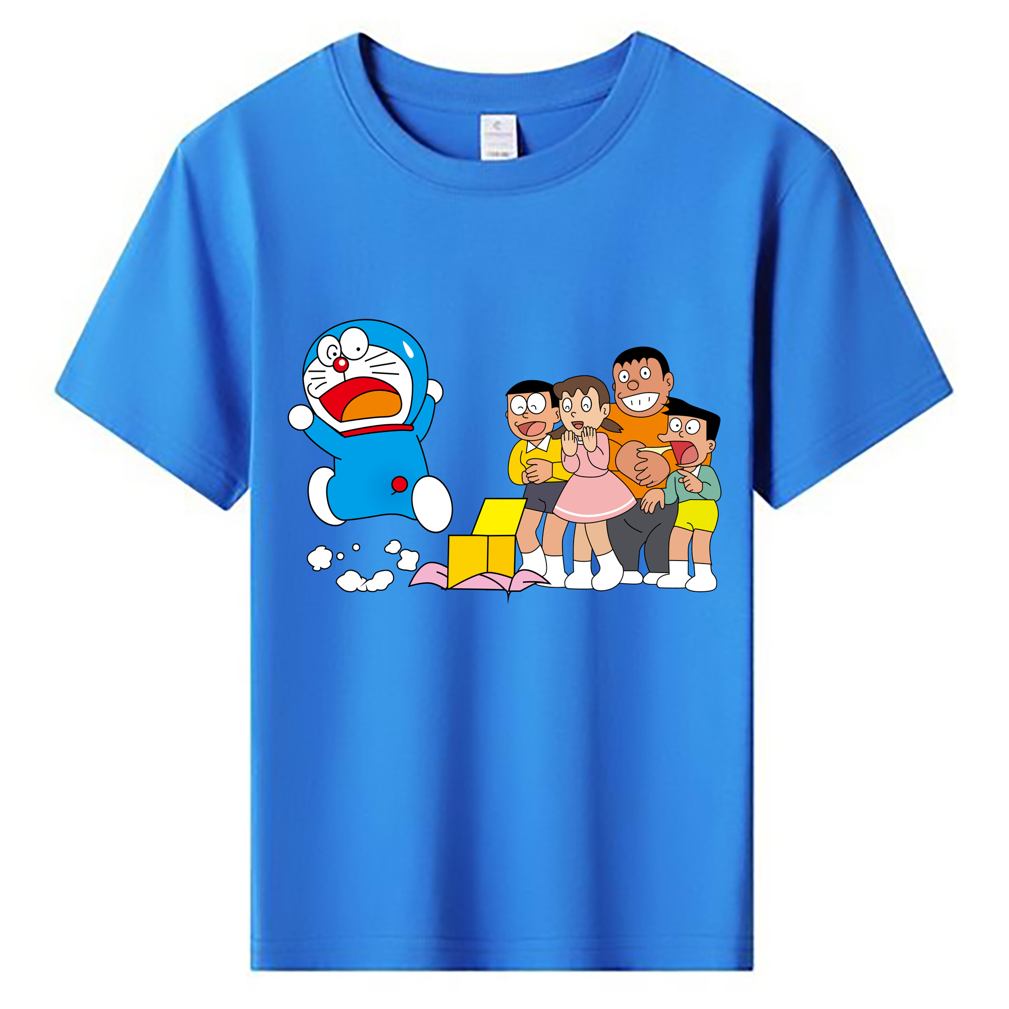 （画像用） ドラえもん 骨川 スネ夫 Doraemon Honekawa Suneo 綿100％キッズTシャツ（フロントプリント）